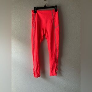 Free People Movement coral hot pink leggings XS - Host Pick. NWOT